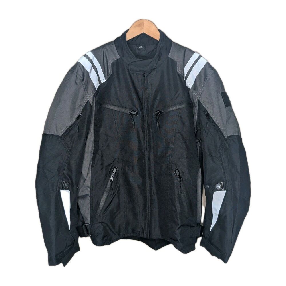 Viking Cycle Ironborn Men's Black/Grey Size XL Motorcycle Jacket